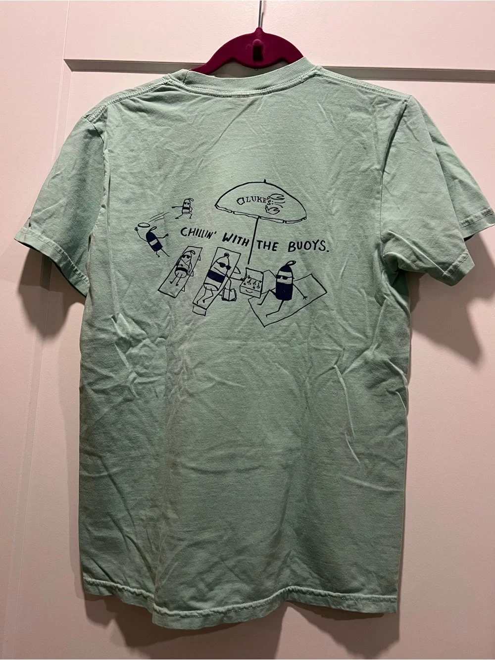 Comfort Colors Seafoam Short-Sleeve Tee with Small Logo